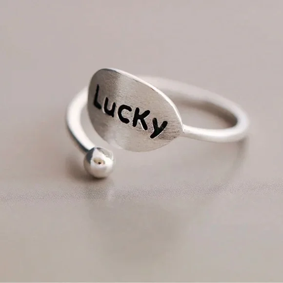 Silver Lucky Ring, .925 Silver - Picture 4 of 7